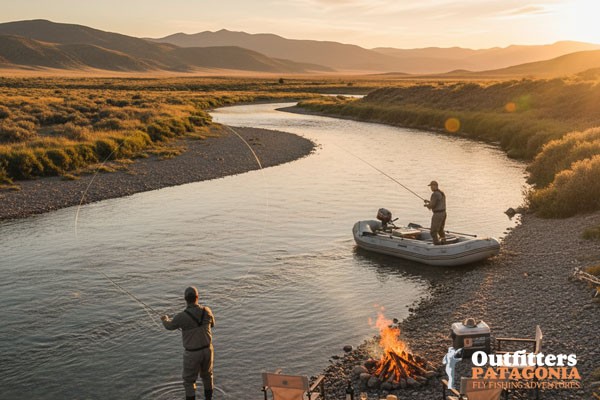 Trout fishing on the Collon Cura River 