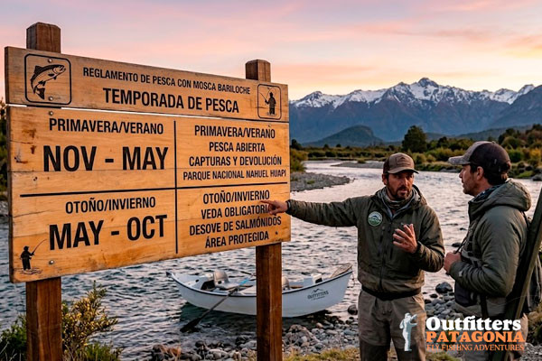 Cu�ndo empieza y termina la temporada en los r�os Limay y Manso